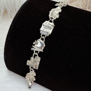 Silvertone School Teacher Themed Bracelet
